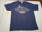 2013 Harley Davidson L Short Sleeve T Shirt Dealer Cocoa Beach FL Florida Blue