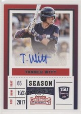 2017 Panini Elite Extra Edition USA Baseball Tanner Witt #USAT-TW Auto 3c2