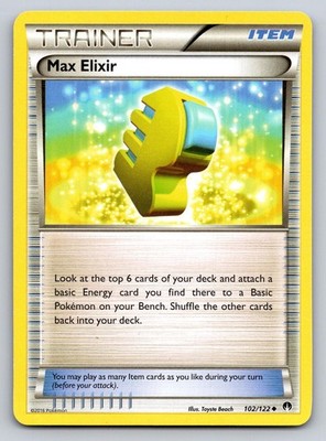Max Elixir 102/122 Uncommon BREAKpoint Pokemon Lightly Played