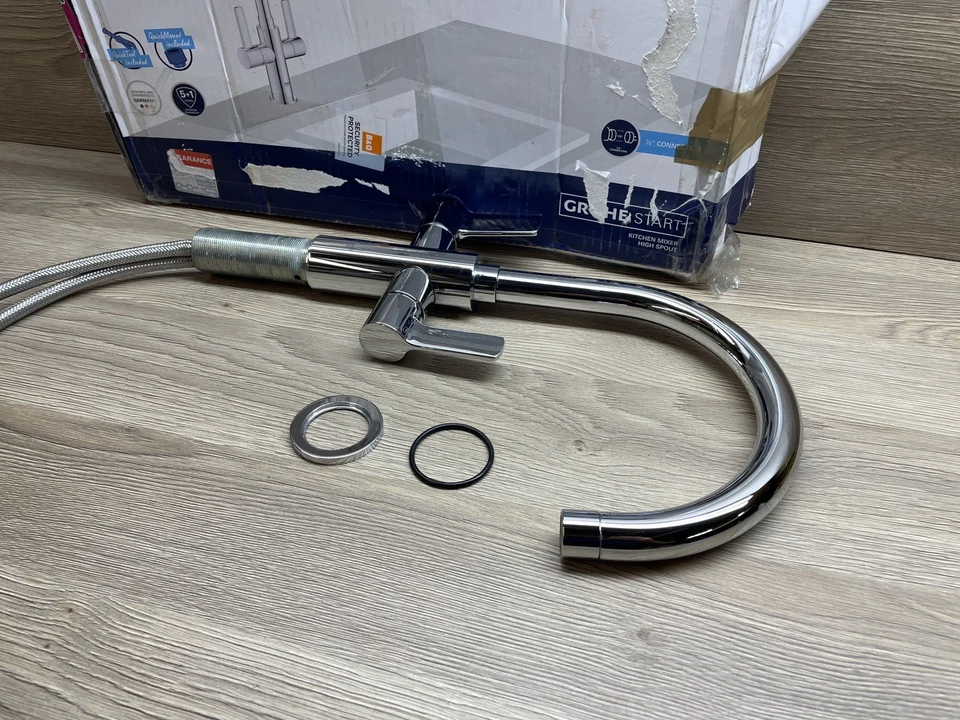 Grohe Start Twin Lever Kitchen Mixer Tap – Chrome – 30 494 000 - Image 2 of 4