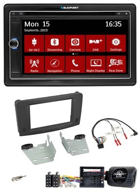 Blaupunkt Bluetooth DAB 2DIN USB DVD Lenkrad Autoradio für Mercedes M-Klasse 05-