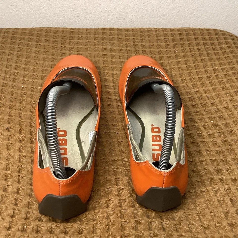 Zapatos planos de ballet Tsubo Roana para mujer talla 6,5 naranja charol Foto 4 de 4