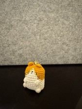 cute cat crochet keychain