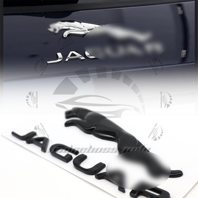 Rear Tailgate Emblem For Jaguar XE XF XJ F-Type F-PACE Trunk Letter Black Badge
