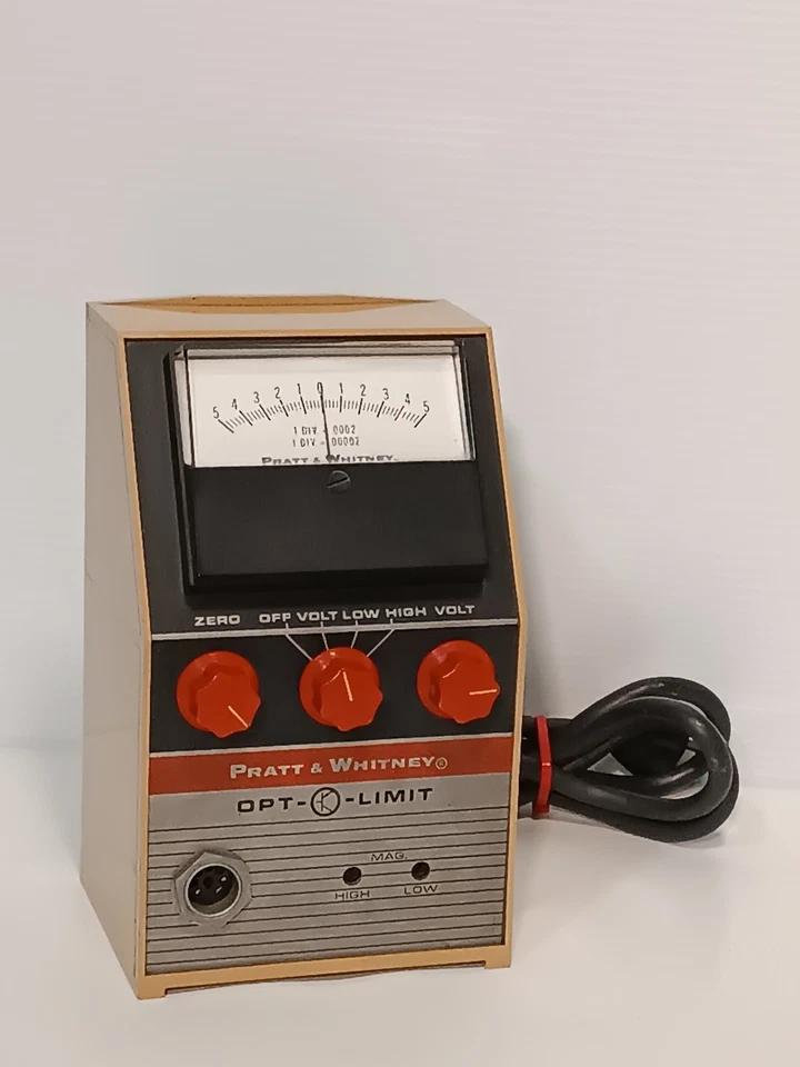 Indicador electrónico Pratt Whitney Opt-O-Limit modelo A de colección, como se muestra Foto 2 de 4