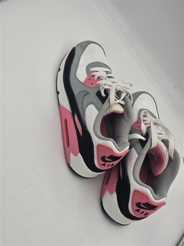 Nike Air Max 90 GS White Pink Shoes CD6864-104 Youth Size 6.5Y - Picture 6 of 10