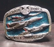 VINTAGE BELT BUCKLE USAF US AIR FORCE SUPERIORITY