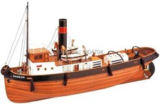 Modellino barca in legno scala 1:50 rimorchiatore montaggio barca a vela decorazione fai da te ponte nave