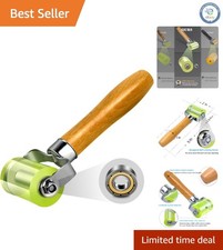 Compact 2  Seam Roller with Wooden Handle for Automotive  Wallpaper Projects