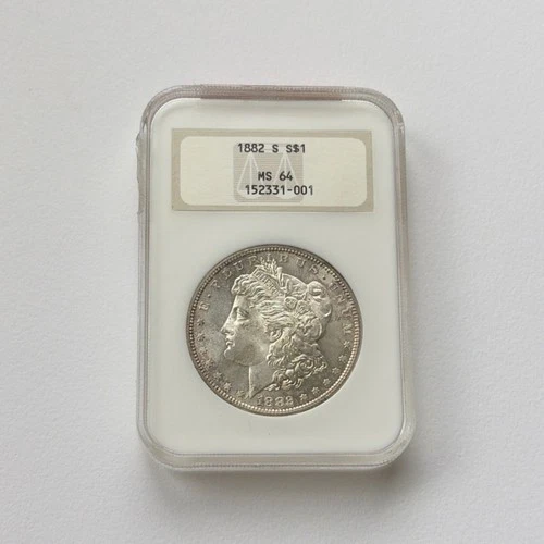 1882 Morgan Dollar MS64 San Francisco Silver $1 Coin Uncirculated