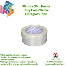 Cross Weave Extra Strong Fiberglass Reinforced Filament Security Tape50/75mmx50M
