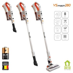 B-Ware 22.2V Akku Staubsauger LI-ION + Zubehör Handstaubsauger Stiel Akku Sauger