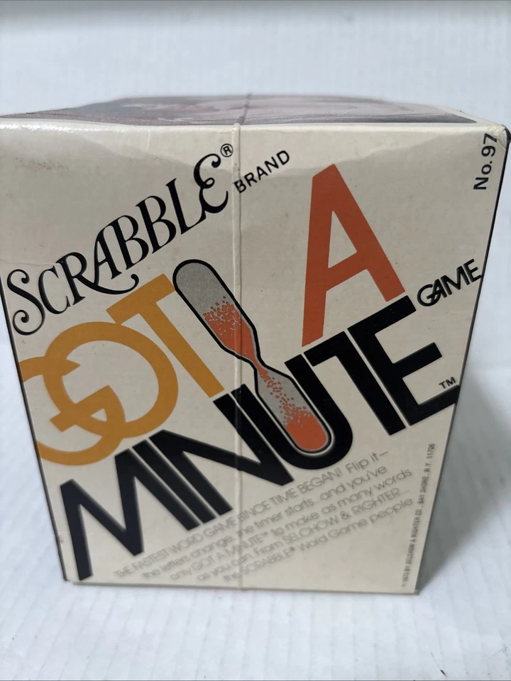 Vintage Scrabble Got A Minute Spelling Dice Game Acrylic No.97 Version 1970’s - Image 2 of 4