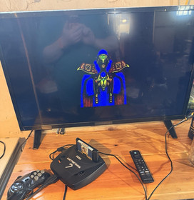 SEGA Genesis Model 3 MK1461 Video Game Console With Warsong catridgeplay tested