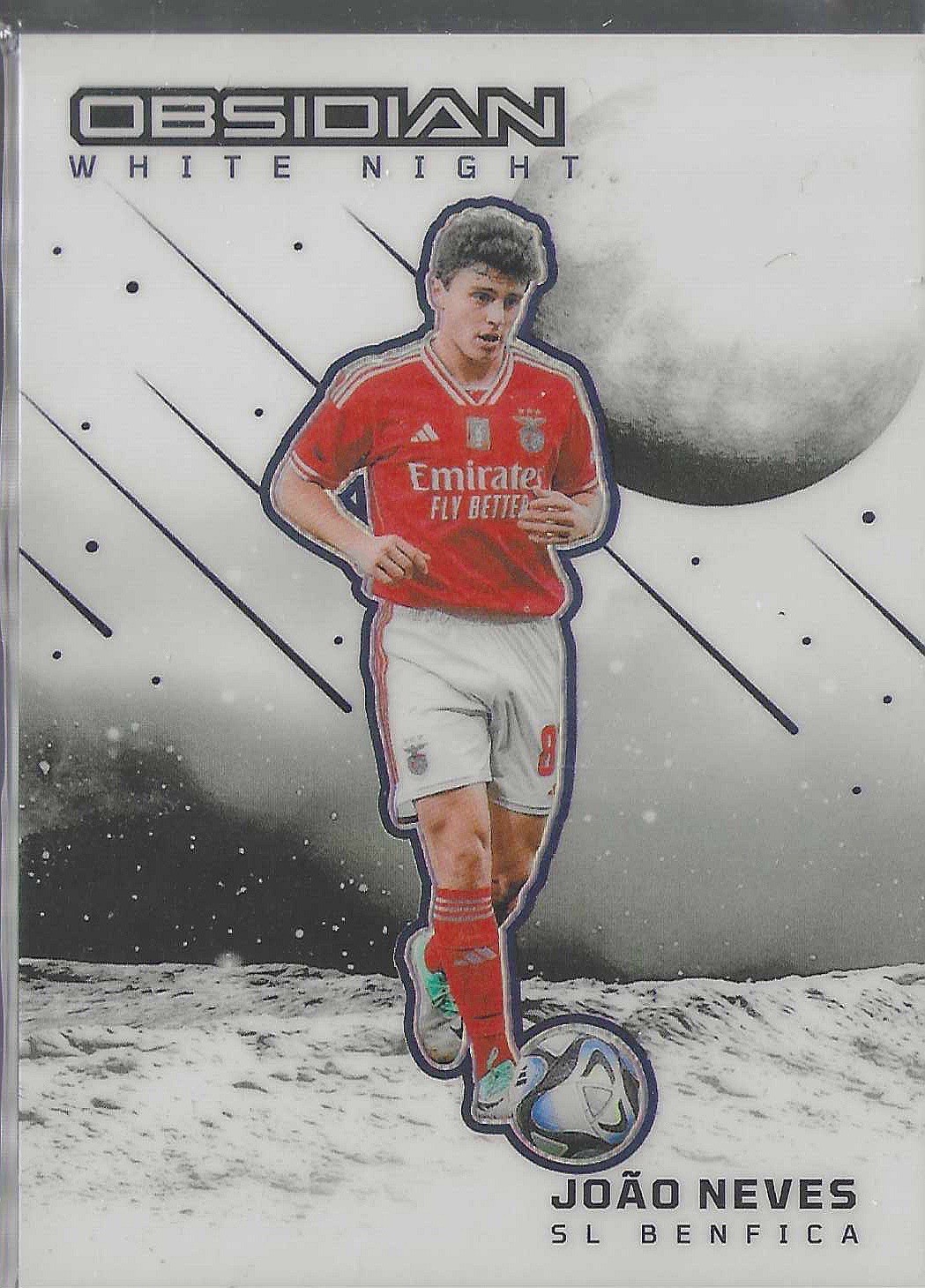 2023-24 Panini Obsidian White Night Joao Neves #9 SSP CASE HIT