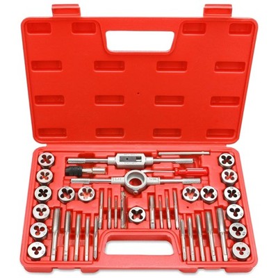 40-Piece Tap and Die Set for Metric Screw Threads - Complete Kit