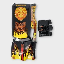 Pro-Line 3593-12 1/10 Grave Digger Fire Red Painted Body Set for Losi LMT