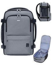 WANDF Personal Item Travel Bag 17x10x9, Carry On Laptop Backpack Grey A-grey