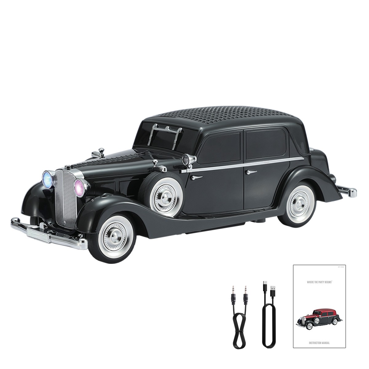 Portable Bluetooth Speaker In The Shape Of Car Model Audio System BT/TF/TWS/FM
