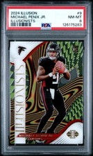 2024 PANINI ILLUSIONS ILLUSIONISTS #9 MICHAEL PENIX JR. PSA 8