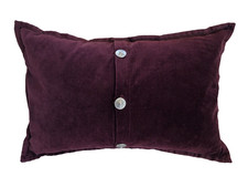 Vtg Ralph Lauren Brittany Plum Purple Velvet Lumbar Throw Pillow Cover 12x18 EUC