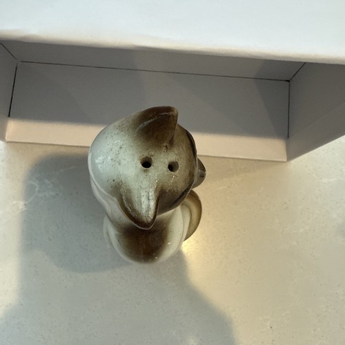 SIAMESE GATTO SALE SHAKER strass blu occhi gioiello ~ Giappone ~ vintage - Foto 5 di 8