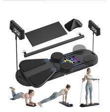 Tavola da Allenamento Pilates 6 in 1 Allenatore Full Body Pieghevole Attrezzatura Palestra Casa
