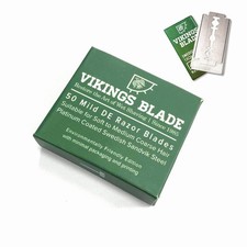 VIKINGS BLADE Double Edge Safety Razor Blades, 50x 50 Count (Pack of 1), Mild  0.71 per gallon