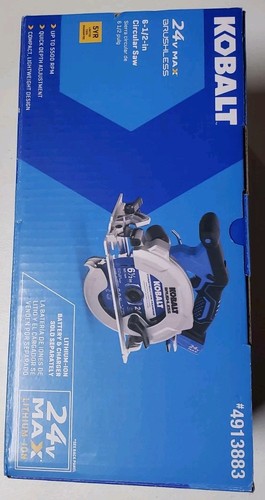 Kobalt Brushless 24v Max 6 1/2 inch Circular Saw Tool Only NEW Free Shipping - Picture 3 of 3