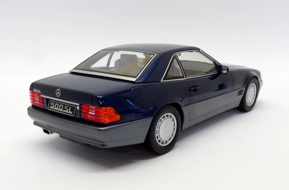 KK Scale 1/18 Scale KKDC180373 - 1993 Mercedes Benz 500SL - Metallic Blue - Image 2 of 4