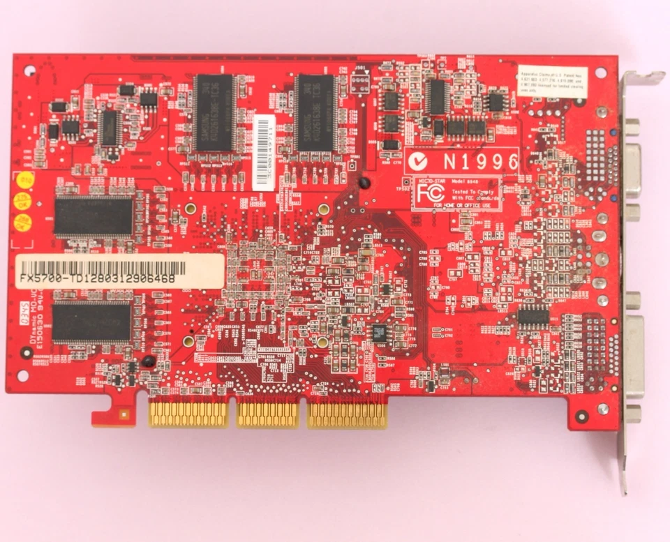 MSI NVIDIA GeForce FX5700 128MB DDR AGP 8x Graphics Video Card w/ New HSF - image 3 of 4