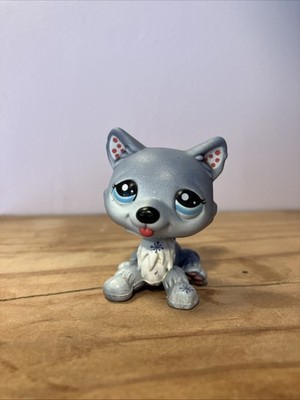 LPS # 68 174 358 487 1810 1817 HUSKY DOG Authentic Littlest Pet Shop HASBRO- 54