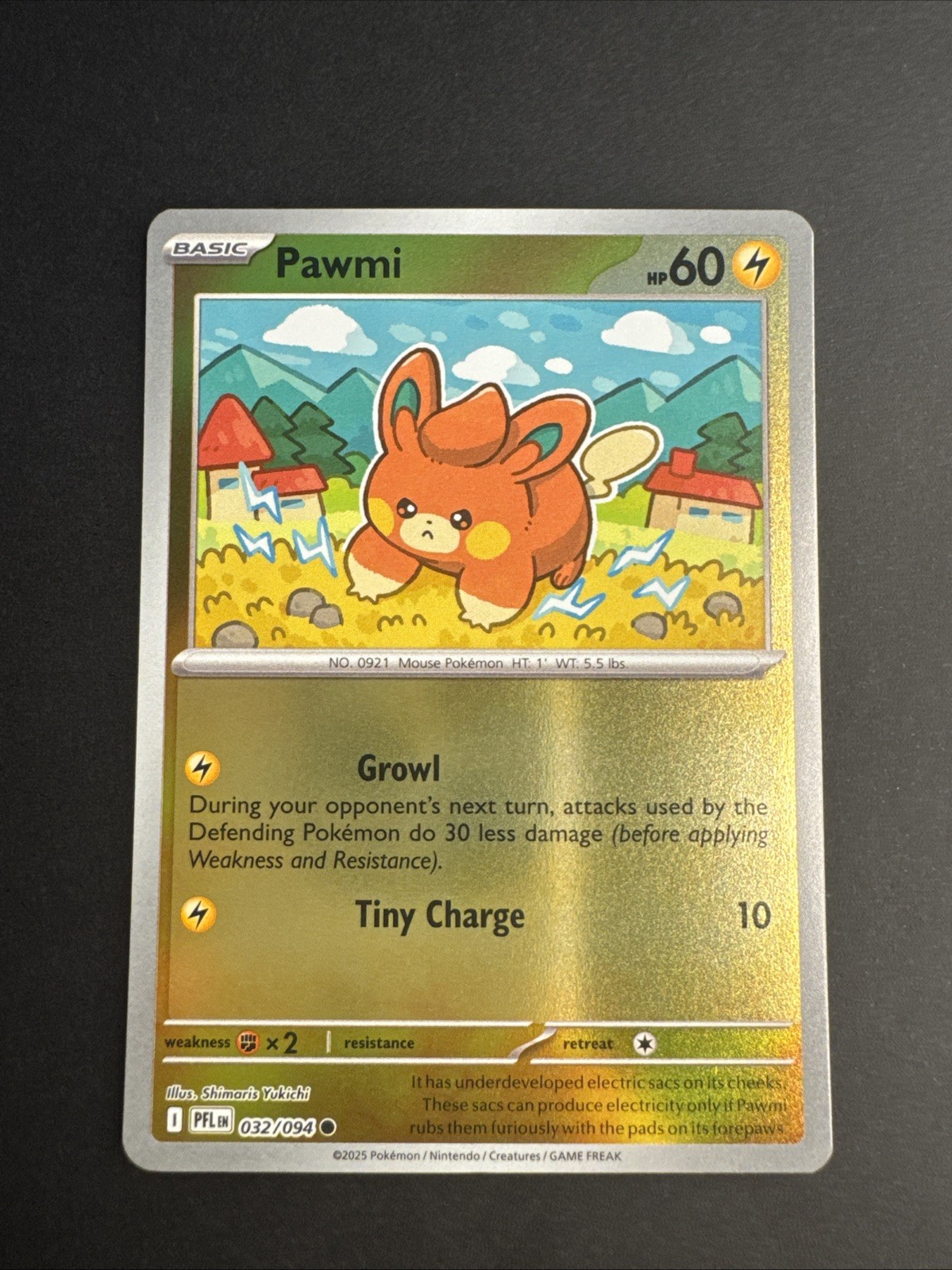 Pawmi 032/094 Reverse Holo Phantasmal Flames NM