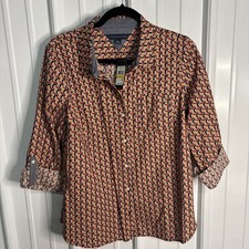 Tommy Hilfiger Ladies Heritage Button Up Shirt Size Medium NWT