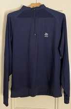 FootJoy FJ 1/4 Zip Golf Pullover Navy Blue Mens Large(Oaks Logo)