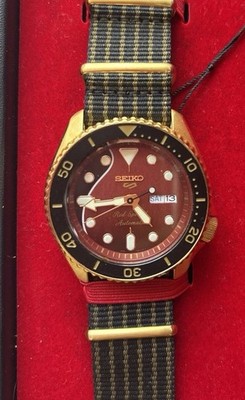 Seiko Sports 5 Brian May Limited Edition Red Men s Watch SRPH80K1