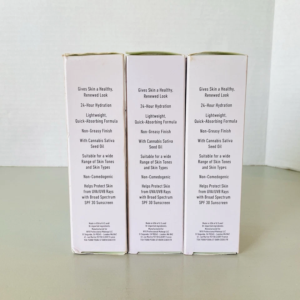 Lot Of 3 NYX Bare With Me Sunscreen Daily Moisturizing Primer FULL Size 2.5oz ea - Image 4 of 4
