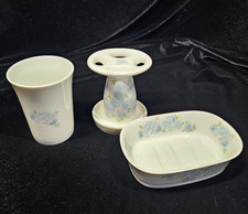 Vintage Porcelain Takahashi San Francisco 3 Piece Bathroom Set