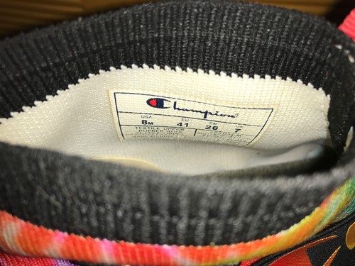 Scarpe da ginnastica uomo Champion Rally Crossover alte tie dye taglia 8M - Foto 6 di 7