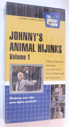 Johnny's Animal Hijinks VHS Tape Johnny Carson Tonight Show Volume 1