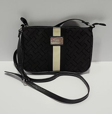 Tommy Hilfiger Mujer Bandolera Negra Cartera Correa Ajustable