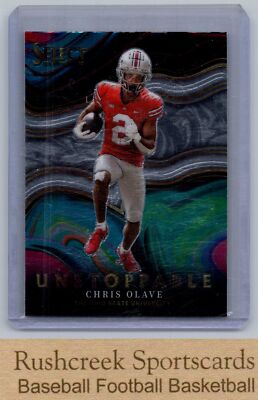 2022 Panini Select Draft Picks #US-CO Chris Olave Unstoppable Silver Prizm