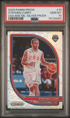 2020 Panini Prizm Stephen Curry #10 Team USA Basketball 2020 Panini Prizm Stephen Curry #10 Team USA Basketball