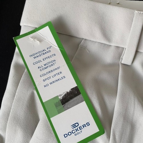 Dockers Golf Performance Pants Mens 38 x 27.5 (Measured) Relaxed Fit Cool Effect - Picture 3 of 15