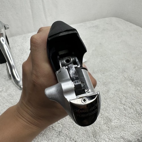 Shimano Dura-Ace ST-7700 Brake Levers/Shifters | 9 Speed, Double | Silver Black - Picture 3 of 7