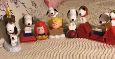 Peanuts Snoopy McDonalds Toy LOT 8 Happy Meal McPlay