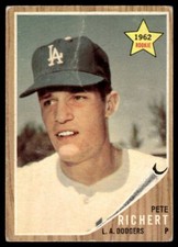 1962 Topps Pete Richert Los Angeles Dodgers #131