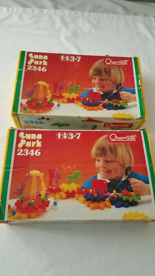 1983 Quercetti Luna Park 2346 Gears Building Set  Gears Italy- 2 Incomplete sets