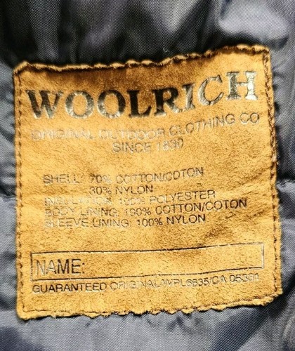 Vintage Woolrich Commuter Jacket Flannel Lined Barn Coat Mens Large Blue - Picture 9 of 20