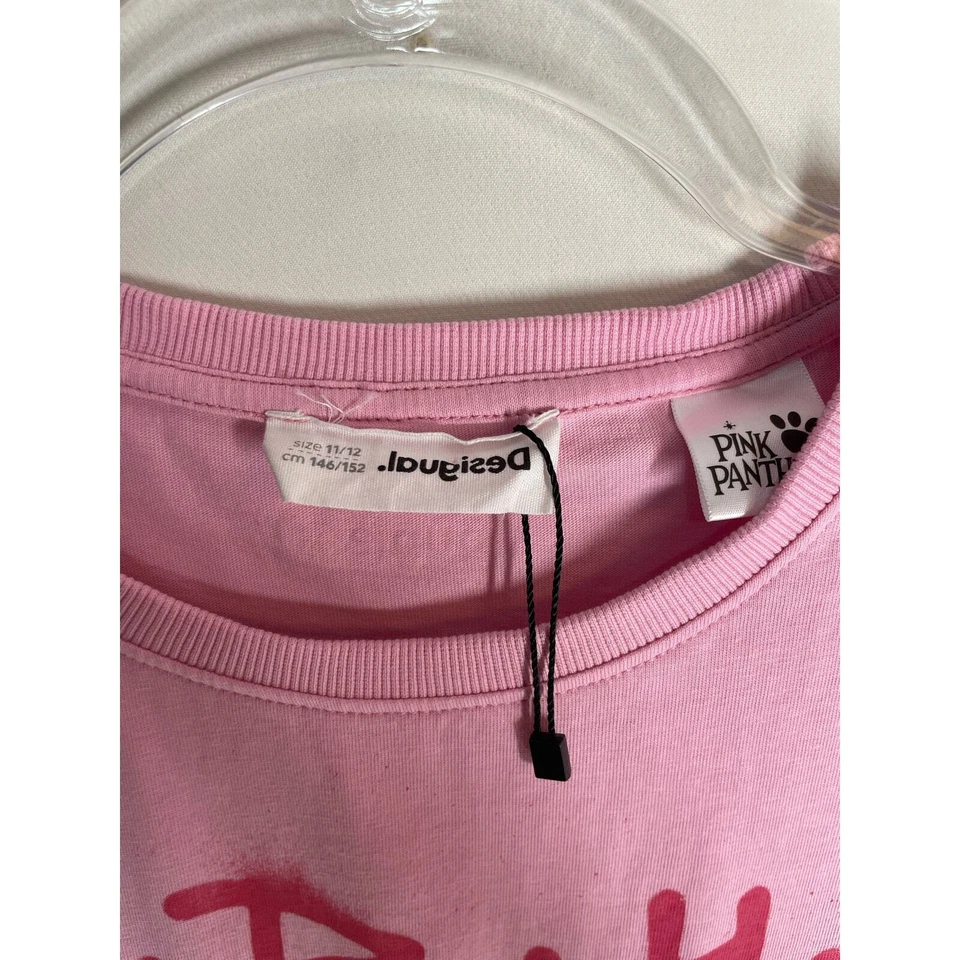 Camiseta Desigual Rosa Pantera Lentejuelas Manga Corta Talla 11/12 Niños Niñas Nueva Sin Etiquetas Foto 3 de 4